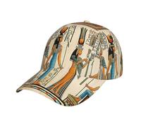 eeprty Women in Ancient Egypt Printing Baseball Cap, Versatile Unisex Hat with Adjustable Closure, Ideal for Sports,Travel,Visor Cap Black