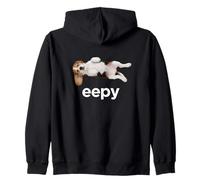 Eepy Beagle Silly Sleepy Cute Meme Zip Hoodie