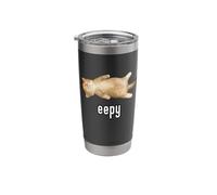 Eepy Cat, Silly Sleepy Cat Meme Stainless Steel Insulated Tumbler