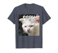 Eepy Cat Silly Sleepy Cat Meme T-Shirt, Men, Heather Blue, 6X-Large
