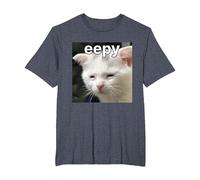 Eepy Cat Silly Sleepy Cat Meme T-Shirt, Men's Big and Tall, Heather Blue, 4X Tall