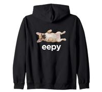 Eepy French Bulldog Silly Sleepy Cute Meme Zip Hoodie