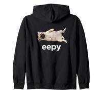 Eepy Pug Silly Sleepy Cute Meme Zip Hoodie