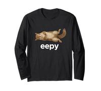Eepy Squirrel Silly Sleepy Cute Meme Long Sleeve T-Shirt