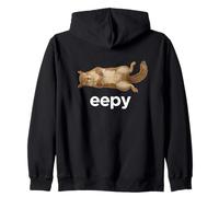Eepy Squirrel Silly Sleepy Cute Meme Zip Hoodie