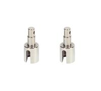 EEQANAO 45 steel Front Outdrive Set 12.9 * 25.2MM for 1-10 for Losi for Ba-ja RC car Upgrded part(Silver)