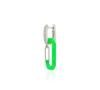 EÉRA 18kt white gold Chiara diamond drop earring - Green One Size