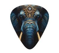 Eerie Elephant Patterned Guitar Picks - 12-Piece Set with 3 Different Thicknesses, Suitable for Electric and Acoustic Guitars