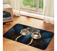 Eerie Elephant Pet Water Absorbent Faux Leather Feeding Mat 40x60cm Non Slip Durable Mat for Cat and Dog Bowls