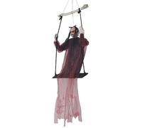 Eerie Ghost Ornament - Spine -Chilling Suspended Ghoul, Menacing Ghost Swing | Terrifying ghostly pendulum, nightmarish waving shadow, ghostly ghost decor for