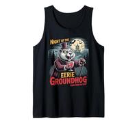 Eerie Groundhog Rodent Halloween Tank Top