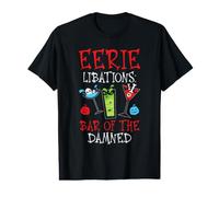 Eerie Libations: Bar of the Damn Bartender Halloween Value Graphic T-Shirt