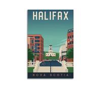 EERS Vintage Travel Poster Canada NOVA SCOTIA HALIFAX Poster Decorative Painting Canvas Wall Posters And Art Picture Print Modern Family Bedroom Decor Posters 12x18inch(30x45cm)
