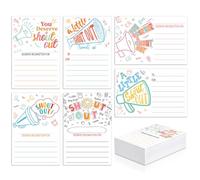 Eersida 120 Count Fun Shout Out Card Encouragement Postcard for Employee Teacher Office Staff and Coworker - Appreciation and Recognition Reward Card for Bulletin Board Public Service Recognition Week