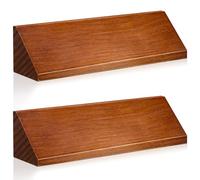 Eersida 2 Pcs Blank Business Wood Name Plate for Desk Name Plate Walnut DIY Personalized Wooden Name Plaque for Desk Nameplate for Office Classroom Gift 8 x 2 x 2 Inch