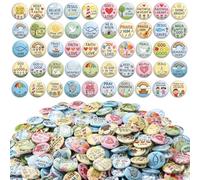 Eersida 300 Pcs Christian Button Pins Bulk 0.98 Inch Bible Verse Religious Mini Pins Inspirational Jesus Badges Gift for Women VBS Church Prizes Rewards Father's Day Party Favors