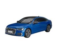EERXKMWML Diecast 1:18 For A6L Alloy Car Models Realistic Finished Scale Vehicle Model Kit Display Souvenirs Collection(Blue)