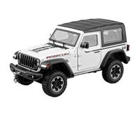 EERXKMWML Diecast 1:24 For Wrangler Rubicon SUV Alloy Car Models Exquisite Finished Scale Vehicle Model Kit Display Decor Collection(White)