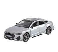 EERXKMWML Diecast 1:32 For RS7 Scale Alloy Car Models Realistic Openable Door Finished Vehicle Model Collection(Silver)