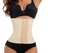 EESIM Women Latex Waist Trainer with Extender Cincher Corset Tummy Control Slimming Body Shaper