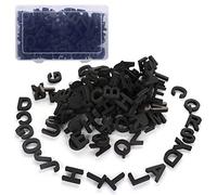 EESLL 124Pcs Magnetic Letters,Alphabet Fridge Magnets,Soft Foam Magnetic Letters Black ABC Educational Toy Set with Storage Box for Learning Spelling, 3.5cm Hight