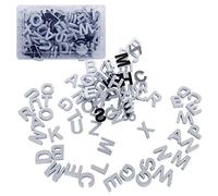EESLL 124Pcs Magnetic Letters,Alphabet Fridge Magnets,Soft Foam Magnetic Letters White ABC Educational Toy Set with Storage Box for Learning Spelling, 3.5cm(Hight)