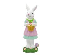 Eester Decoration - Spring Resin Figure Statue Design, Cute Rabbit Ornament, Durable Weatherproof Surface, Detailed Workmanship, Perfect Placement for Home, Garden