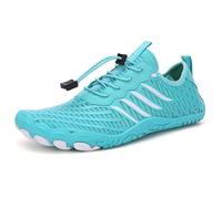 Eestfy Barefoot Water Shoes for Men Women Adjustable Strap & Quick-Dry Mesh Aqua Sneakers Lightweight Running Trainers for Swimming, Beach, Snorkeling & Water Sports,A3 Moonlight,8 UK