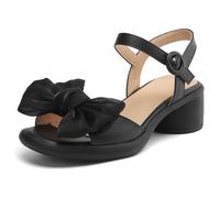 Eestfy Women's Everyday Sandals Lightweight Platform Open Toe Slingback Walking Shoes for Vacation & City Travel Soft Cushioned Sole Design,Black,2 UK