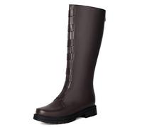 Eestfy Women's Knee High Boots Stylish Comfortable Chunky Platform Round Toe Tall Riding Combat Boots Classic Back Zipper Closure Fall Winter,Brown,12 UK