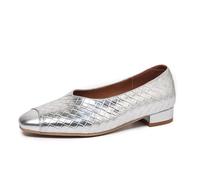 Eestfy Women's Woven Pumps Square Toe Slip On Low Block Heel Dress Shoes