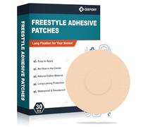eestyle Adhesive Patches, Sensor Covers Intended for Freestyle Libre 2/3-Enlite-Medtronic Guardian, CGM Sensor Patches, No Glue in The Center, Long Fixation for Your Sensor(Tan)
