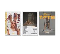 Eetreay 3 PCS Tate Poster McRae Music Singer Album Cover Wall Art Canvas Posters Room Decorative Aesthetic Print Decor 08x12inch(20x30cm)-3pcs Style