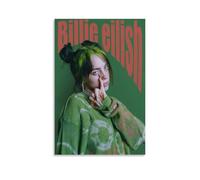 Eetreay Billie Poster Eilish Poster Music Vintage Singer Music Posters for Room Aesthetic Canvas Wall Art Bedroom Decor12x18inch(30x45cm)