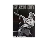 Eetreay Green Poster Day Music Rock Band Vintage Live Music Posters for Room Aesthetic Canvas Wall Art Bedroom Decor20x30inch(50x75cm)