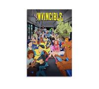 Eetreay Invincible Poster Comic Vintage Tv Series Music Posters for Room Aesthetic Canvas Wall Art Bedroom Decor24x36inch(60x90cm)