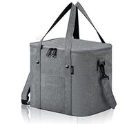 EETU Insulated Cooler Bag, Portable Thermal Bag, 13L Large Capacity Picnic Bag Leak-Proof Waterproof Suit for Adult Kids Work and Travel (Grey)