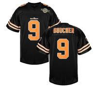 EETUG The Waterboy Football Jersey #9 Bobby Boucher 50th Anniversary Mud Dogs Bourbon Bowl Movie Football Jerseys for Men, #9 Black, XXL