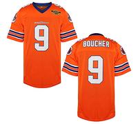EETUG Villa The Waterboy Football Jersey #9 Bobby Boucher 50th Anniversary Stitched Movie Football Jerseys Men S-XXXL, Orange, Large