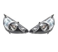 EEUNKT A Pair Car Headlights Compatible With Honda Fit 01-07 Jazz 02-09 2171153LLEMN7 Head Lamp(Black)