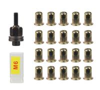 Eeuye 21pcs Rivet Nut Tools Hand Rivet Nut Simple Installation Manual Riveter for Rivnuts Tools for Nuts M6
