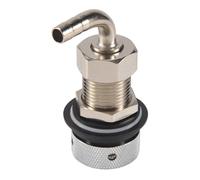 Eeuye Beer Tap Faucet Shank with 8mm Barber Elbow, Chrome Plate Brass Shank G5/8 for Adjustable Tap Draft Beer Dispenser Home Brewing