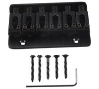 Eeuye Black 6 string Fixed Hard Tail Guitar Bridge For Strat Guitar