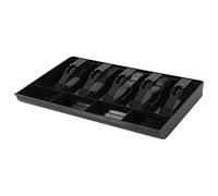 Eeuye Money Cash Coin Register Insert Tray Replacement Cashier Drawer Storage Cash Register Tray Box Classify Store Black
