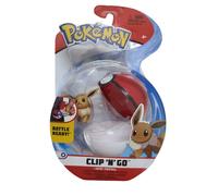 (Eevee) Pokemon Battle Figure Pack Clip N Go Pokeball Premier Ball Sobble Jigglypuff Toy