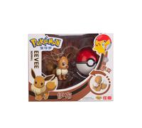 (Eevee With Box) Original Box Pokemon 12 Styles Pokeball Deformation Toy Set Anime Figure