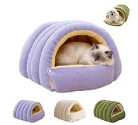 EEXTKAGCF Upgraded Warm Plush Bed, a soft and comfortable winter burrow for your pet. Foldable pet resting bed, machine washable, with a removable cotton pad, suitable for small and medium-sized pets