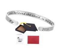 EeYahYong Graduation Gifts for Her 2025, Inspirational Bracelet Comes in Cap Box,High School Graduation Gifts for Her Class of 2025, Junior High School, MIddle,College Graduates,and Meaningful Cards