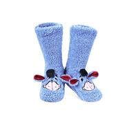 Eeyore Fluffy Socks Disney Blue One Size