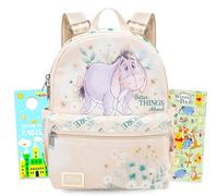 Eeyore Mini Backpack Set - Bundle with 13" Winnie the Pooh Small Backpack Plus Stickers, More | Disney Eeyore Mini Bag for Women, Teens, Girls